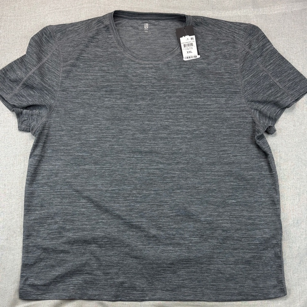ID Ideology Men’s Birdseye Training T-Shirt Gray Size XXL